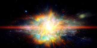 An image to illustrate how the gamma ray telescope will probe the high energy universe