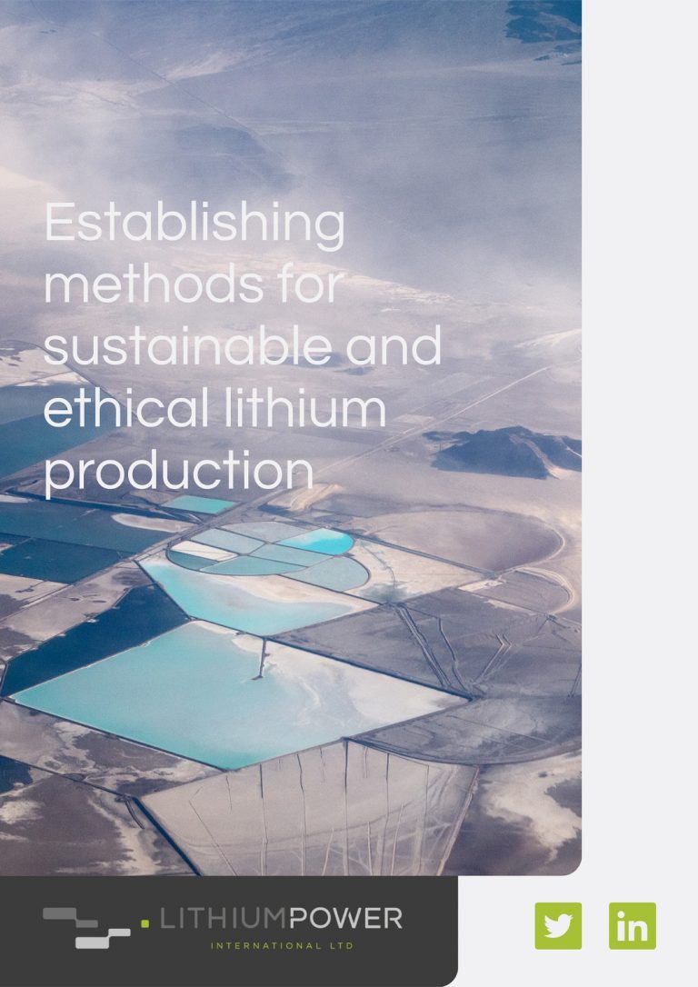 Sustainable lithium production