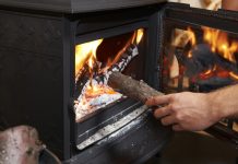 wood burning stove