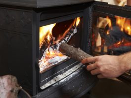 wood burning stove
