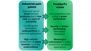 Fig. 4: Global challenges of the chemical industry and solutions provided by PureSurf