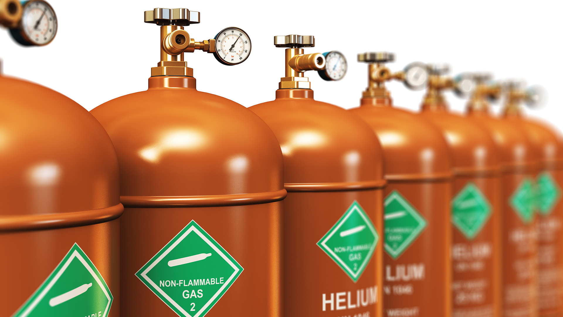 How is helium gas obtained?
