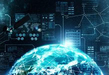 Concept,Of,Internet,Connection,Via,Satellite,Communication,In,Outer,Space,Mobile,Networks,In,Space