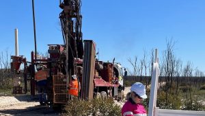 An AC rig where the search is undergoing for rare earth elements