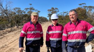 A team on site hunting for rare earth elements