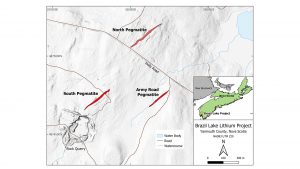 Brazil Lake Pegmatite Map