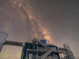 neutrino image from IceCube Observatory