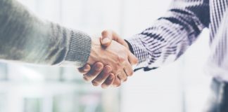 Handshaking, business deal concept