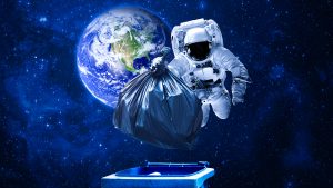 Space,Debris,,Pollution,Of,The,Atmosphere.,Debris,In,Space,And