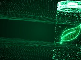 Lithium,Ion,Battery,Recharging,With,Eco,Leaf,Symbol,,Clean,Renewable