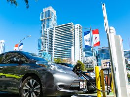 EV charging network in North America
