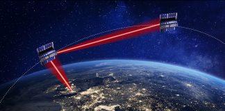 artist impression of a project to develop a new satellite communications system