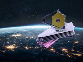 James,Webb,Space,Telescope,In,Outer,Space,On,Orbit,Of,Earth