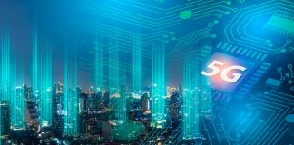 5g,Network,Digital,Hologram,And,Internet,Of,Things,On,City