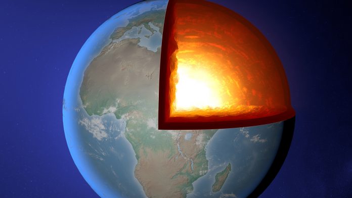 Earth's,Mantle,Core,,Earth,,World,,Split,,Geophysics