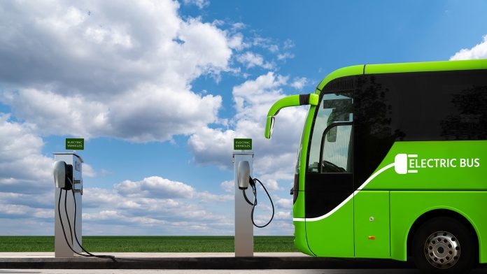 Electric,Bus,With,Charging,Station.,Concept
