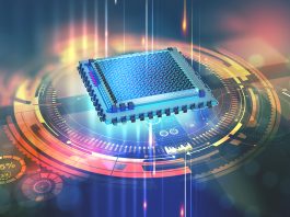 Futuristic,Cpu.,Quantum,Processor,In,The,Global,Computer,Network.,3d