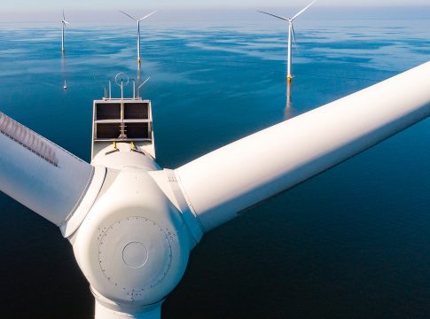 Wind,Turbine,From,Aerial,View,,Drone,View,At,Windpark,Westermeerdijk