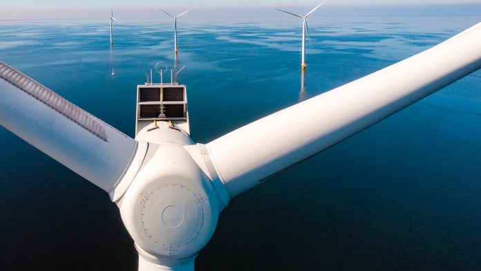 Wind,Turbine,From,Aerial,View,,Drone,View,At,Windpark,Westermeerdijk