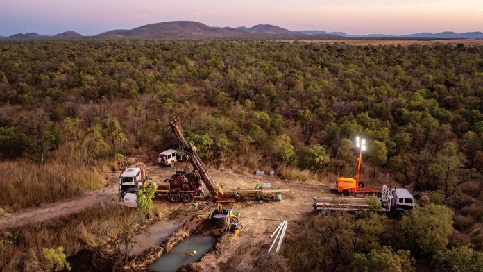 Drilling at the Sorby Hills Project