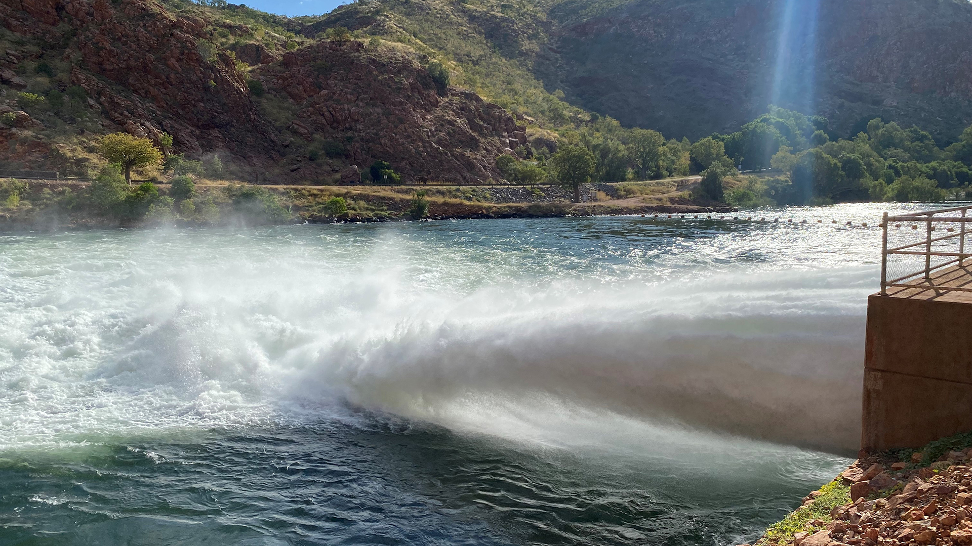 The Ord River Hydro Power Plant, which will deliver clean energy to the Sorby Hills Project