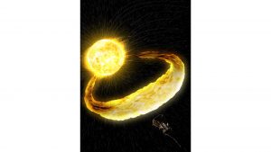 Artist’s impression of a solar flare