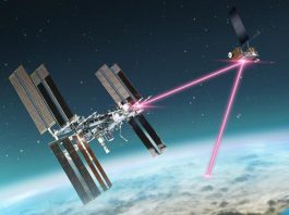 NASA's ILLUMA-T payload communicating with LCRD, laser communications