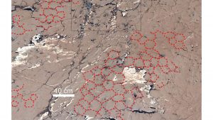 hexagonal polygons discovered on mars