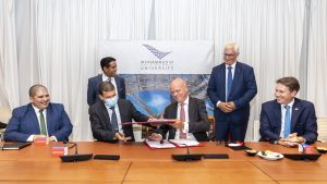 Signing ceremony for the Green Ammonia Pilot Plant (GAPP) project, at the Mohammed VI Polytechnic University