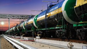 Railcar loading and unloading facility in Sillamäe, Estonia