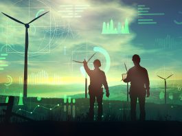 Engineers,Are,Watching,Over,The,Work,Of,Wind,Turbines,And,Renewable,Energy,Projects