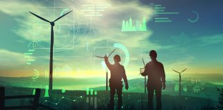 Engineers,Are,Watching,Over,The,Work,Of,Wind,Turbines,And,Renewable,Energy,Projects