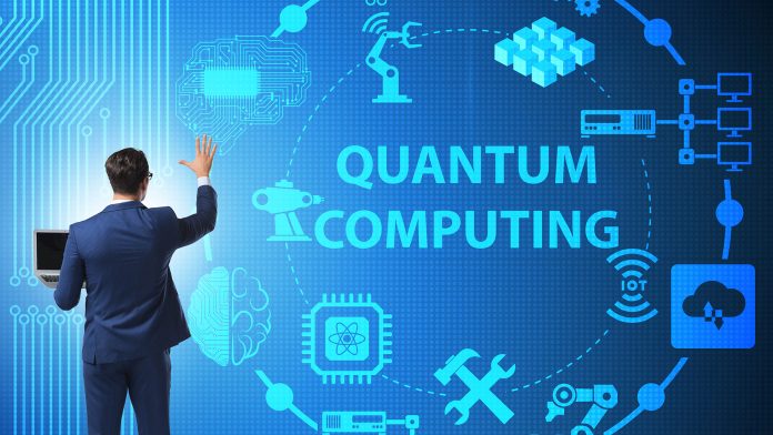 Businessman,Pressing,Virtual,Button,In,Quantum,Funding,Computing,Concept