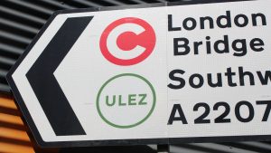 Ulez,,London,,Uk,-,April,8,2019:,Ulez,(ultra,Low