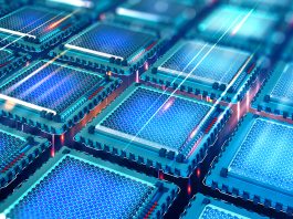 Rise.of,Quantum,computing,Futuristic,Cpu.,Quantum,Processor,In,The,Global,Computer,Network.,3d