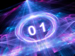 Vibrant,Glowing,Qubit,Concept,,Quantum,Computing,And,Encryption,,Computer,Generated,Quantum,Networks