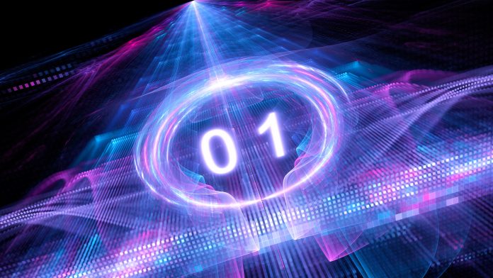 Vibrant,Glowing,Qubit,Concept,,Quantum,Computing,And,Encryption,,Computer,Generated,Quantum,Networks