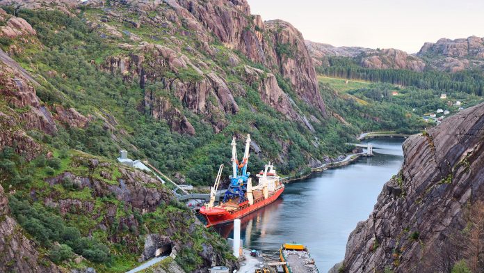 Titanium,Mining,Industry,In,Norway.,Ilmenite,(iron,Titanate,Ore),Mine,Norwegian,Mineral,Strategy