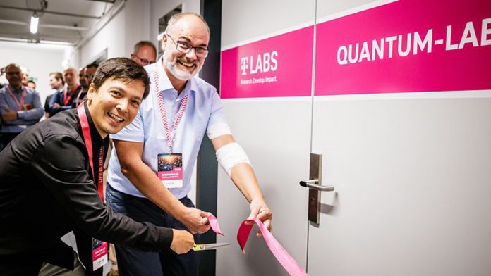 The opening of Deutsche Telecom's quantum research lab in Berlin