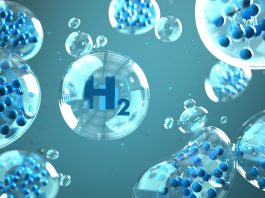 H2,Molecule,In,The,Bubbles,In,The,Liquid.,3d,Illustration.International,Hydrogen,Industry