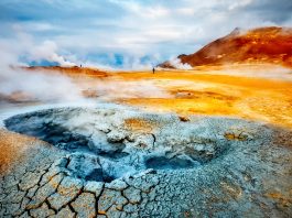 Dramatic,View,Of,The,Geothermal,Heat,Area,,Location,Place