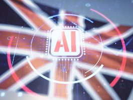 Double,Exposure,Of,Creative,Artificial,Intelligence,Abbreviation,Hologram,On,Flag,Global,AI,Race