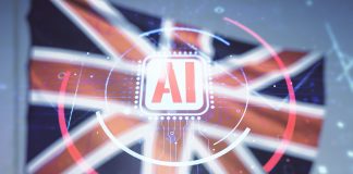 Double,Exposure,Of,Creative,Artificial,Intelligence,Abbreviation,Hologram,On,Flag,Global,AI,Race