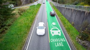 Road,With,Lane,For,Wireless,Charging,Of,Electric,Vehicles,EV,Charging,Hubs