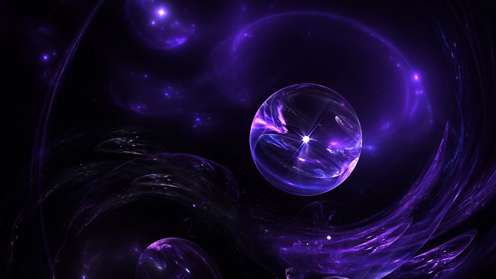 Fractal,Image,With,Soap,Bubles,Or,Deep,Space,Background.,Quantum,Neutrino,Interactions