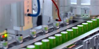 Conveyor,Line,For,The,Production,Of,Lithium,Ion,Batteries.,Ecological,Battery,Production,Plant