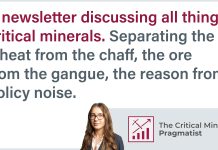 The Critical Minerals Pragmatist newsletter by Olimpia Pilch: Unique insights into the critical minerals industry The Critical Minerals Pragmatist