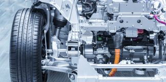 electric motor in an electric vehicle