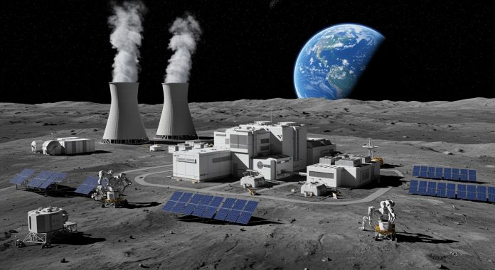 Nuclear reactor on the Moon