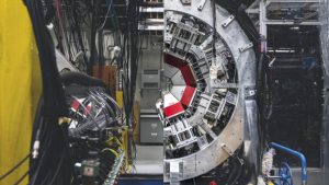 The GRIFFIN detector, a gamma ray spectroscopy station in TRIUMF’s ISAC-I facility. Credit: TRIUMF